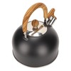 2.5L Stainless Steel Kettle Rustproof Prevent Scalding Whistling Teapot Tea