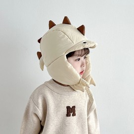 Kids' Dinosaur Balaclava Hat with Earflaps for Boys - Fall/Winter Warm (lf3074) Free Size/50-54cm Coffee 3ea