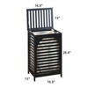 Laundry Hamper with Lid,Bamboo Large Waterproof Clothes Laundry Basket,Removable Washing