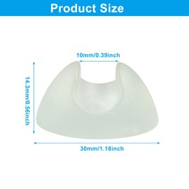 Waziaqoc 16 PCS Hairpin Leg Protector Feet, Transparent Hairpin Leg Rubber Caps Fit for 3/8 Inch & 1/2 Inch Hairpin Leg, Hairpin Leg Pads for Coffee Table Hairpin Desk Chair