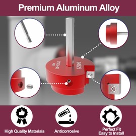 Mskilrh PVC Fitting Saver PVC Pipe Reamer 2 Inch Head, Fits Standard 1/2" Drills, PVC Socket Saver Plumbing Tools for Water Lines SCH40 PVC CPVC ABS Pipe