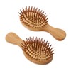 Baluue Anti-static Hair Brush Set Bamboo Massage Combs for Scalp