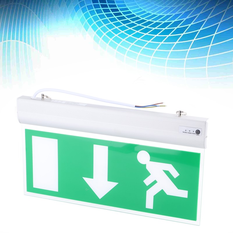 Acrylic LED Emergency Exit Lighting Sign Safety Evacuation Indicator Light