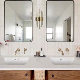 TEENYO Modern Gold Wall Sconces Set of Two Crystal Sconces Wall Lighting 2-Light Brass Glass Wall Light Fixtures for Bedroom Living Room Bathroom Vanity Mirror Light Fixtures