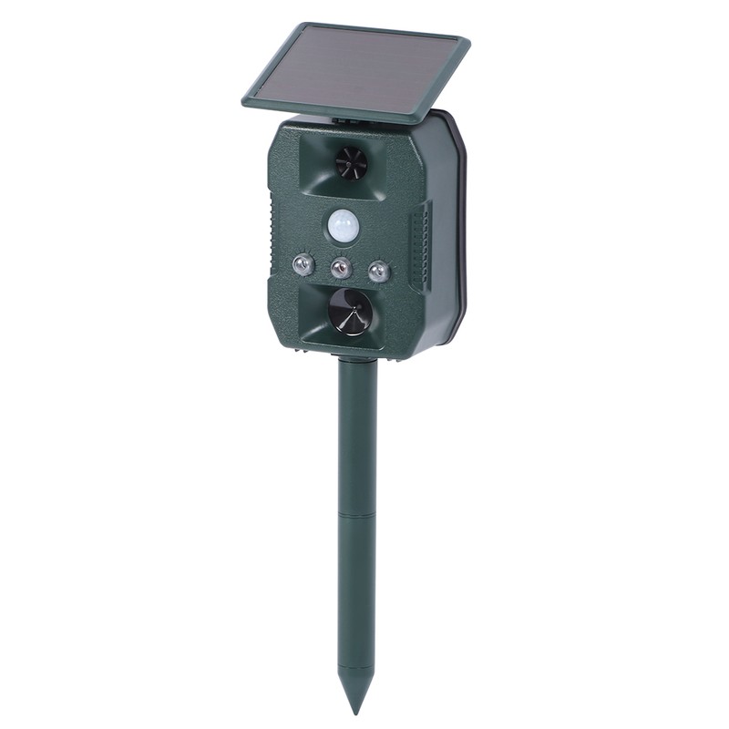 Outdoor Solar Power Animal Repellent Garden Ultrasonic Infrared Induction Bird