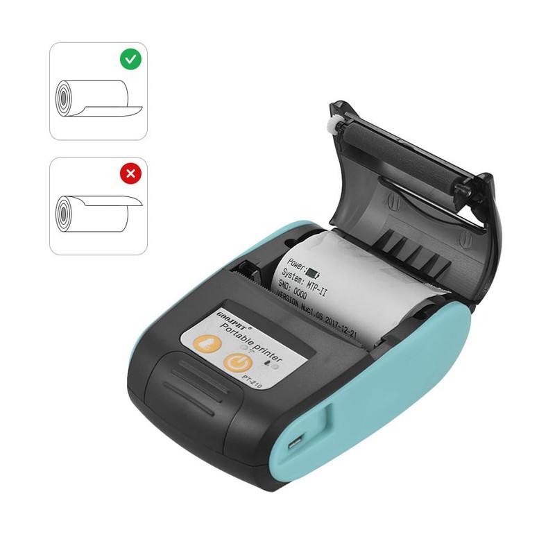 Sunydog Receipt Thermal Printer Portable Thermal Printer Pt-210 Receipt Printer