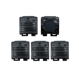 Fascinatacc 5 Pack Black Speaker Grill Cover Back Housing Case Speaker Grille Kit for APX6000 APX6000li APX8000 Portable Radio