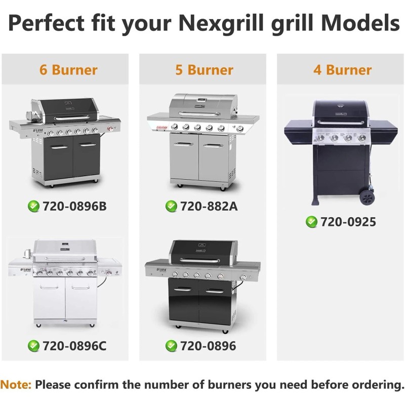 For Nexgrill 4 Burners Replacement for Stainless Steel Tube Burner