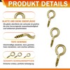 FLEXNOVA Pack of 300 Small Screw Hooks, 8/10/12 mm Screw