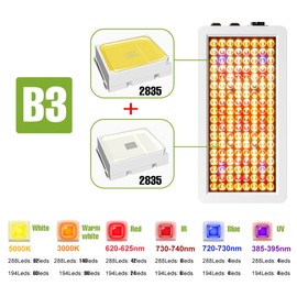 500W LED Grow Lights Full Spectrum Indoor Green Plant Lamp Veg/Bloom Modes Dimmable Growth Box Fill Light 100-277V Flower Seeding Hydroponic System Greenhouse Tent Cultivate Lighting with Hook US Plug