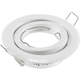Decken-Einbaustrahler ''SR90'' weiß, schwenkbar, Ø98mm, für 50mm Lampen