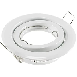 Decken-Einbaustrahler ''SR90'' weiß, schwenkbar, Ø98mm, für 50mm Lampen