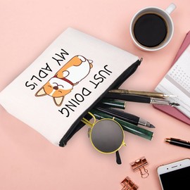 Just Doing My Adl's Occupational Therapy Makeup Bag Gift for Therapist Assistant Gift OT Life OT Therapist Gift Therapy Cosmetic Bag (JUST Doing My ADLS ca)