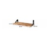 Wooden Floating Wall Shelf for Home Organization – Space-Saving Wall-Mounted