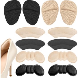 Rellenador de Zapatos - Metatarsianas Adheribles y Rellenador de Zapatos para Zapato de Mujer y Hombre, Plantillas de Bola de pie,Alivio Dolor en el Antepié, Antideslizante（24PCS）