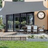 12 Inch Outdoor Clock Waterproof with Thermometer Retro Wall Clock