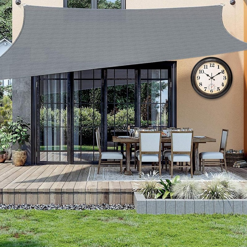 12 Inch Outdoor Clock Waterproof with Thermometer Retro Wall Clock