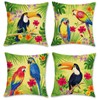 Bonhause Tropical Birds Cushion Covers 45 x 45 cm Toucan