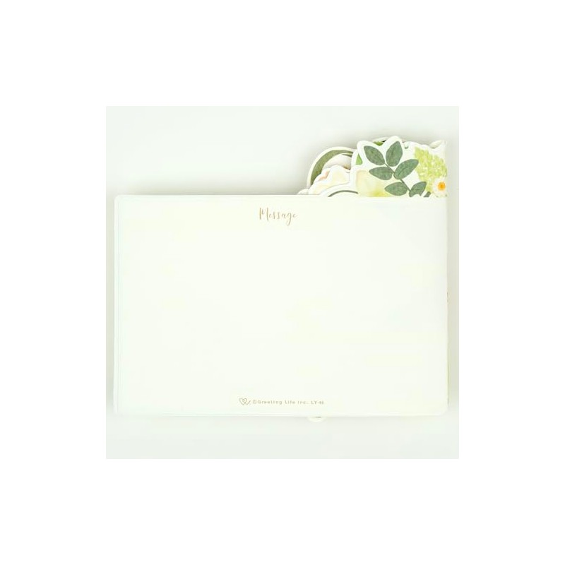 GREETING LIFE BIRTHDAY CARD FLOWER POP UP GREEN LY-46