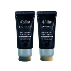 Dalba 달바 비건 맨즈 쿨링 밸런싱 유기자차 선크림 50ml 2개 Dalba Vegan Men's Cooling Balancing Organic Sun Cream 50ml 2pcs [Balancing Sun Cream / None]