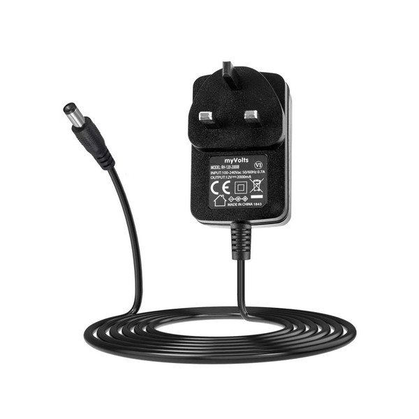 myVolts 12V power supply adaptor compatible with/replacement for Arturia KeyStep