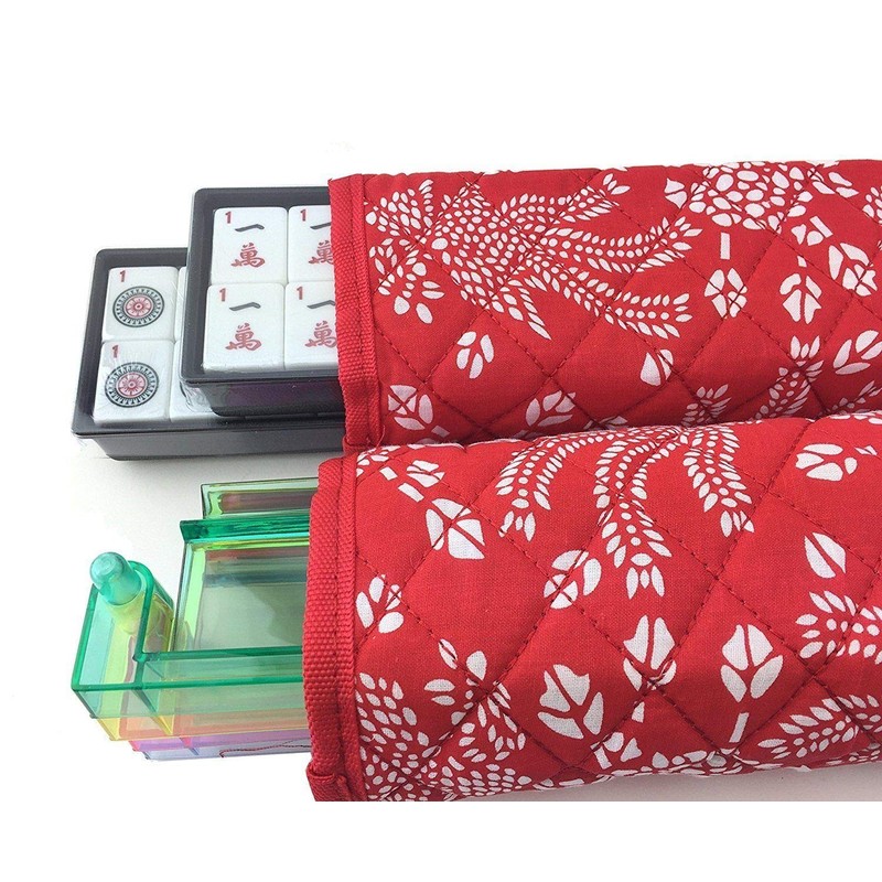 166 Tiles American Mahjong Set Red Phoenix Soft Bag 4