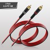 J&D RCA to Speaker Wire Adapter, 2 Pack 20AWG 3.3