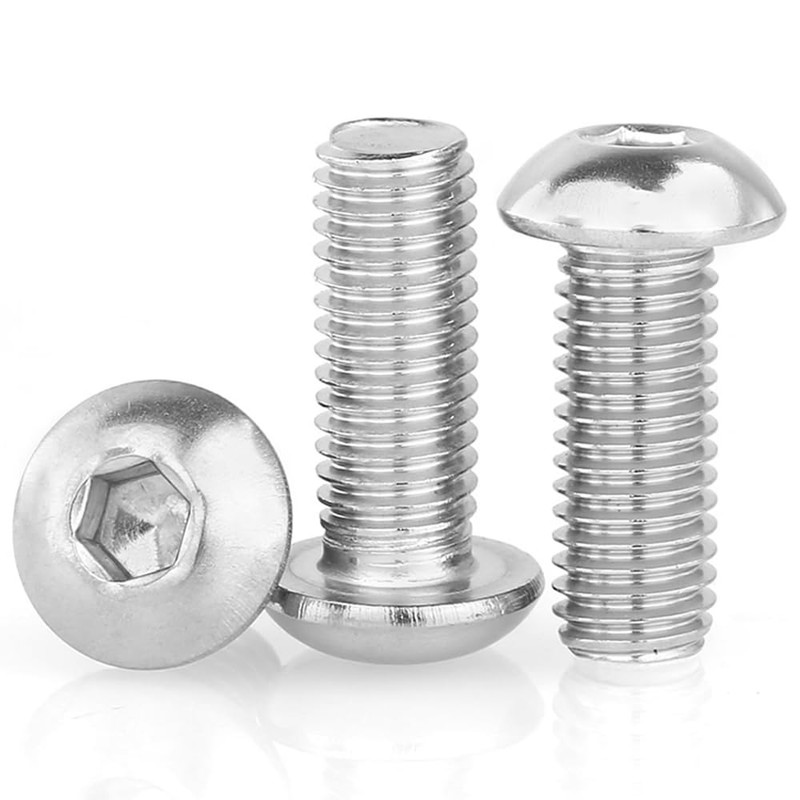 M3-0.5x10mm Button Head Socket Cap Screw,M3 10mm Screws,Allen Hex Drive