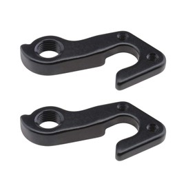EMSea 2pcs MTB Bicycle Rear Gear Mech Derailleur Hook Hanger Black Aluminum Tailhook Dropout Frame Adapter for Mountain Road Bike Cycling