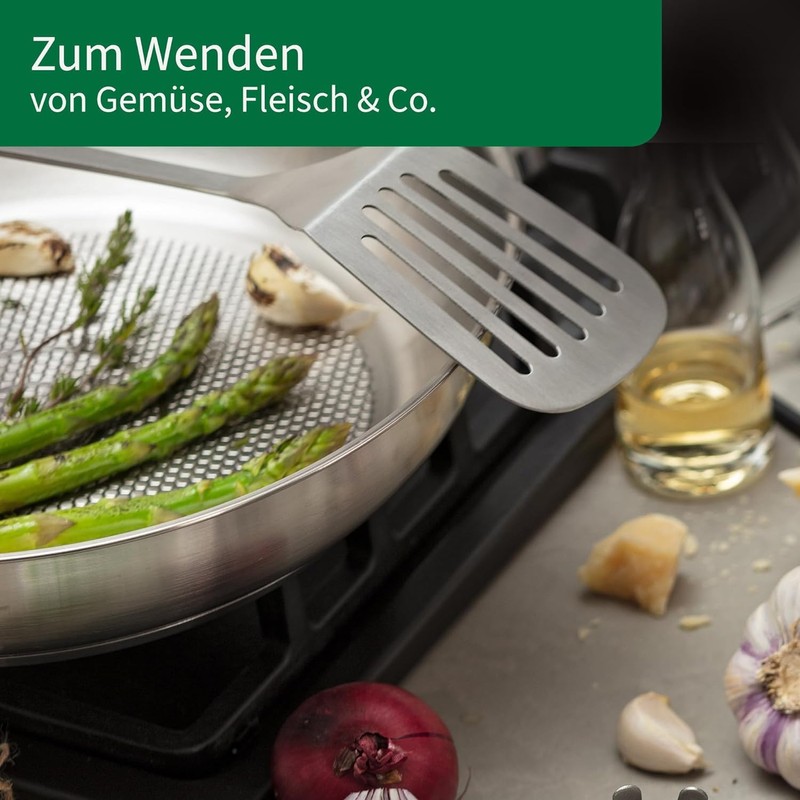 Chefkoch trifft Fackelmann Slotted Turner - Perfect for Turning Food,