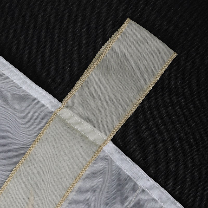 Eslir Roman Blind with Tabs, Transparent Tab-Top Kitchen Curtains, Modern