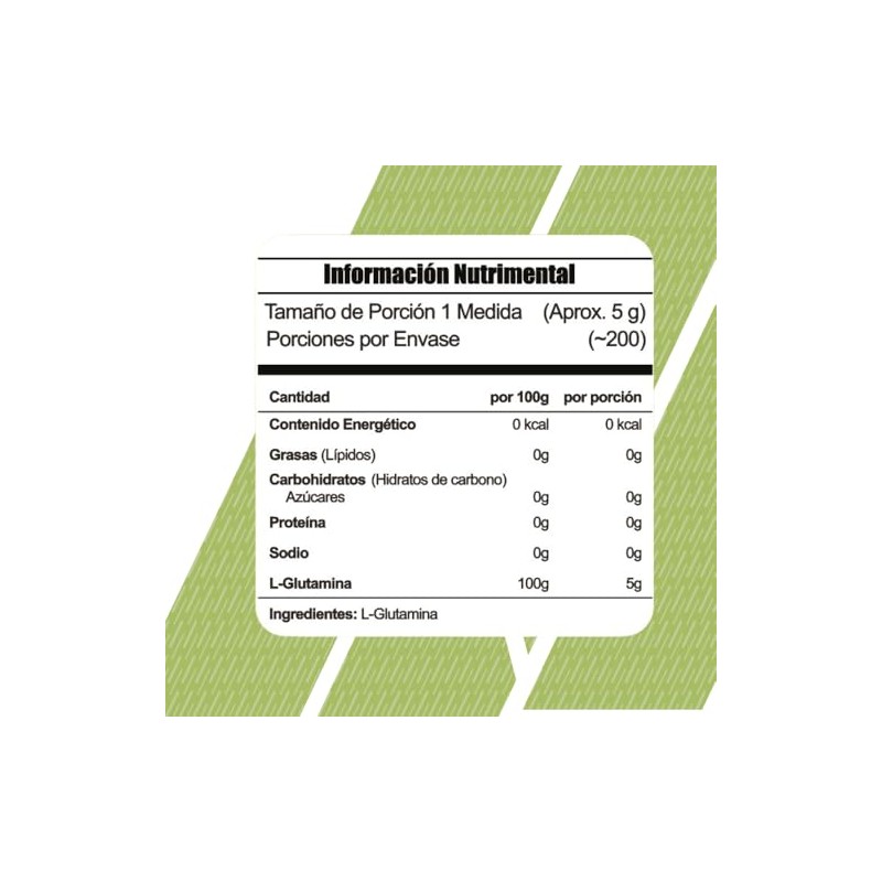 Meta Nutrition Glutamina Micronizada de Alta Pureza, Value Size 1Kg,