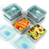souso 6pcs 304 Stainless Steel Food Containers with Lids, Stacking