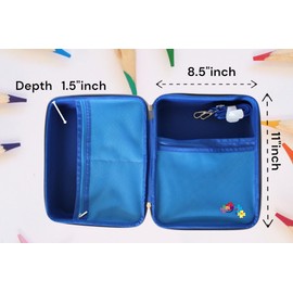 Protective Case for Visual Communication Book – Durable Hard Cover Organizer for Binder & Supplies – Portable, Easy-to-Clean for Nonverbal Children, Speech Therapy, Autism & Special Needs.