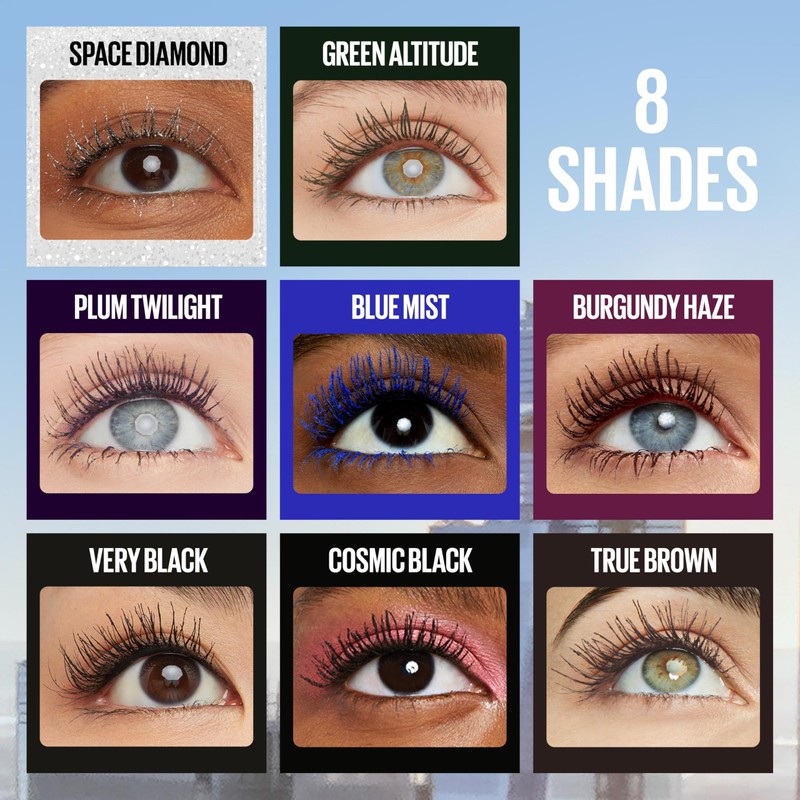 Maybelline Lash Sensational Sky High Glitter Mascara, Diamond Effect Eye