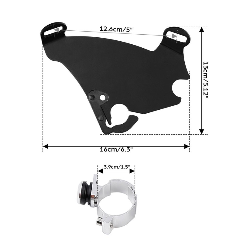 TCMT Headlight Fairing & 39mm Trigger Lock Mount Fit For