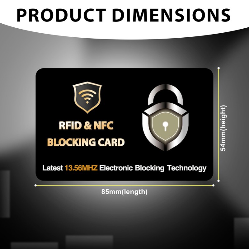 SaiTech IT 2 PK RFID Blocking Cards Protect Your Entire