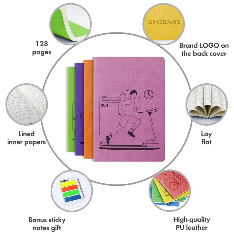 GRT A5 PU Leather Colourful Writing Notebook Journal Diary Notebook