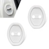 Polcatay 2 PCS Car Door Latch Cover, Silent Buffer Rust-Proof