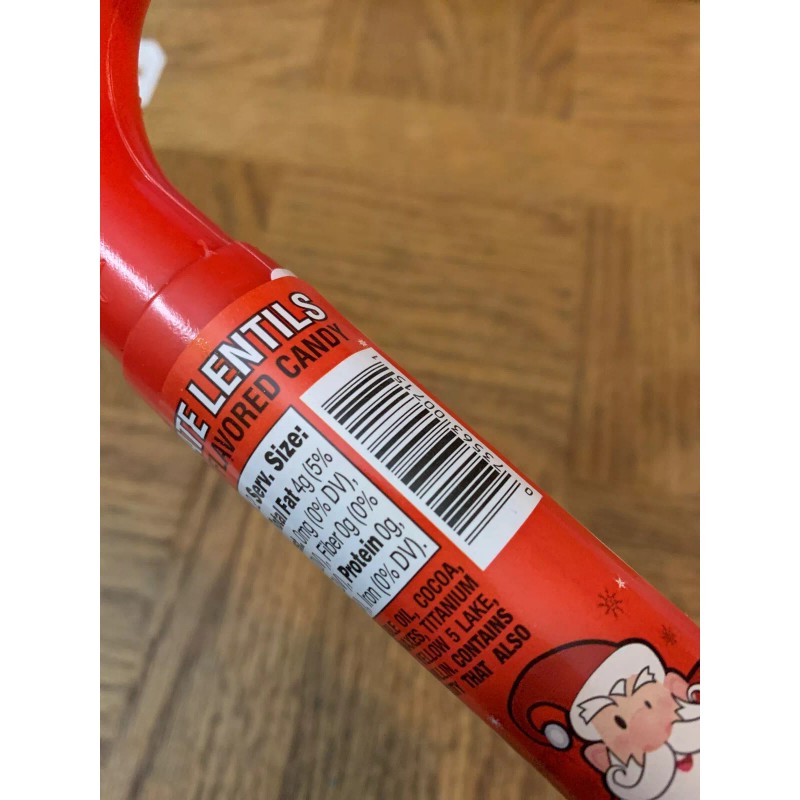 Unbranded Christmas Candy Cane Filled With Chocolate Lentils-BRAND NEW-SHIPS SAME