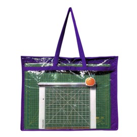 Yazzii Cutting Mat Carry Bag - 18" x 24" Portable Quilting Project Tote Bag Purple