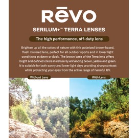 Revo Sunglasses Sage: Polarized Lens with Handmade Eco-Acetate Round Tortoise Frame with Terra Lens