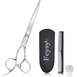 Fcysy Left Handed Hair Cutting Scissors, Professional 6' Barber Haircut Salon Scissors, Sharp Lefty Hand Hairdressing Shears