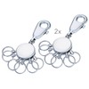 TROIKA 2 x Patent Key Holder Basic Set KYR60/MC TB-KYR60/MC