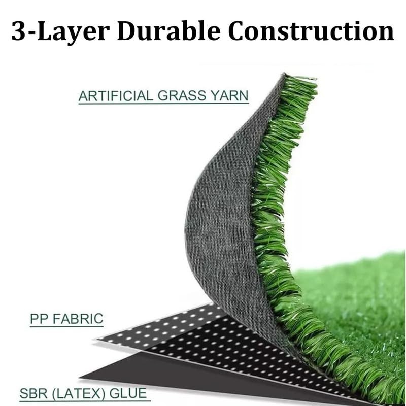 DSDESHU Artificial Grass Turf Lawn 3FT x 10FT, 0.4" Pile