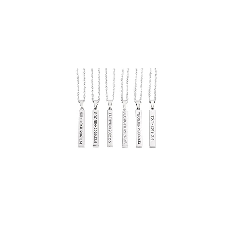 [LIBERTY-M] TXT Necklace, Korean Idol, Korean K-POP, Popular Accessories, Stainless