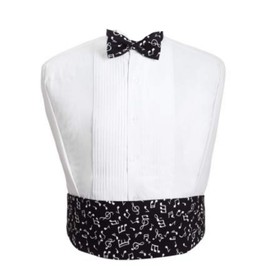 David's Formal Wear Symphony Musical Tuxedo Cummerbund and Bow Tie