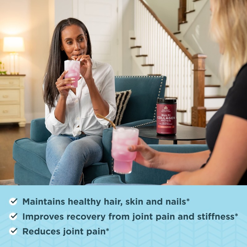 Ancient Nutrition Multi Collagen Protein - Strawberry 273g