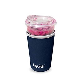 Grand Fusion Jawa-Wrap Coffee Cup Holder, Drip-Proof and Reusable Hot and Iced Coffee Sleeve for Travel, No Sweating Condensation on Papers or Desks, Comfortable on Hands, Pink