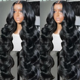 Body Wave Lace Front Wigs Human Hair 180 Density Frontal Wigs Human Hair Wigs for Black Women 13x4 HD Lace Front Wigs Pre Plucked with Baby Hair 20inch